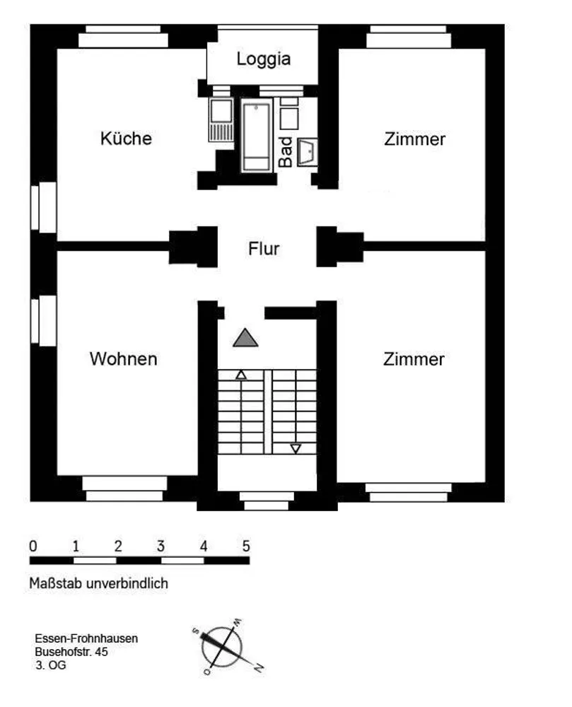 3 Zimmer Wohnung mit 82 m² in Essen – Bild 2