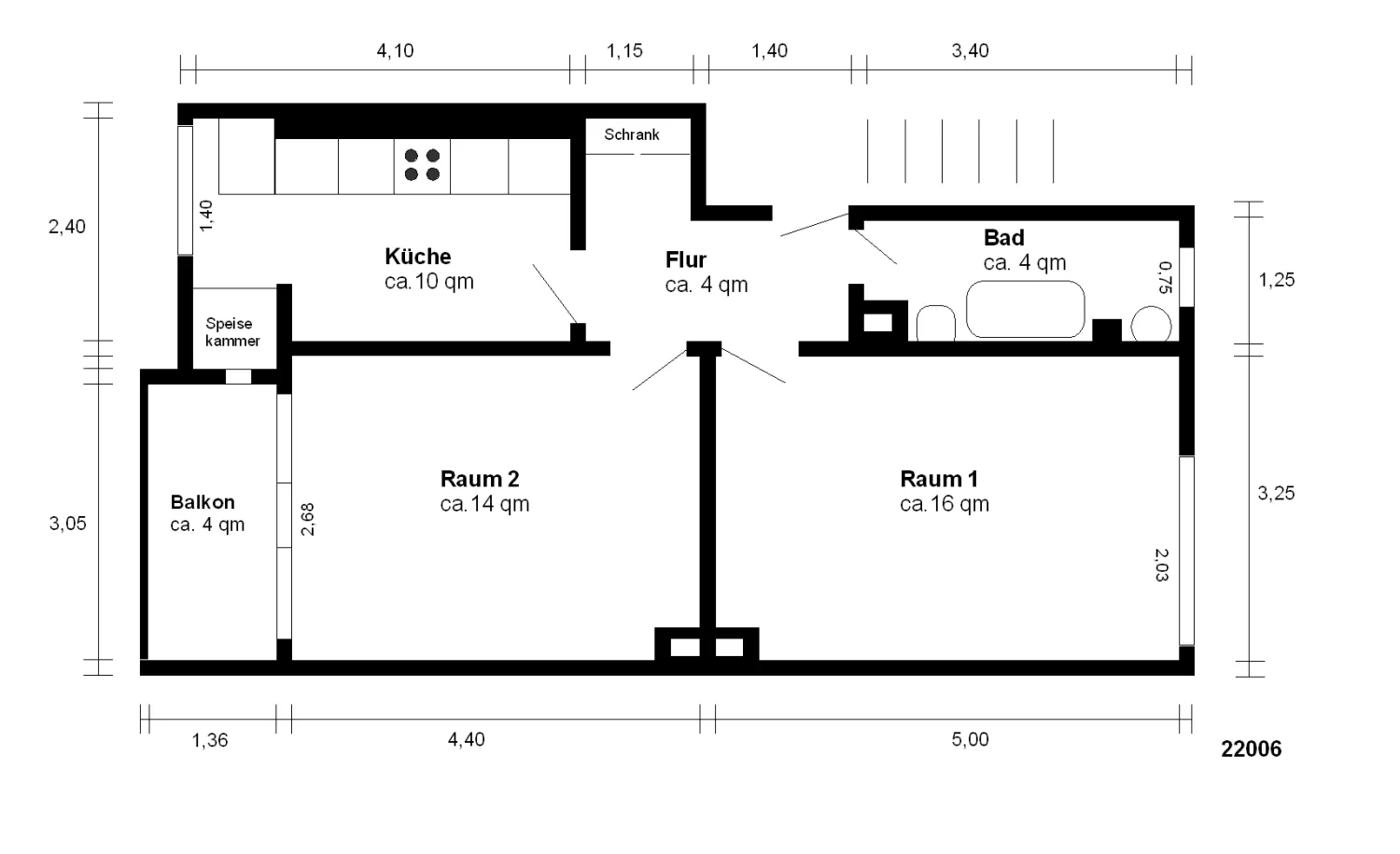 2 Zimmer Wohnung mit 52 m² in Hamburg – Bild 10