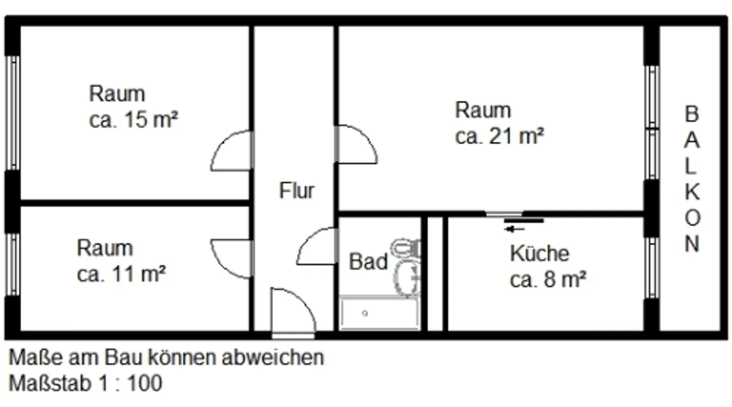 3 Zimmer Wohnung mit 69 m² in Halle (Saale) – Bild 4