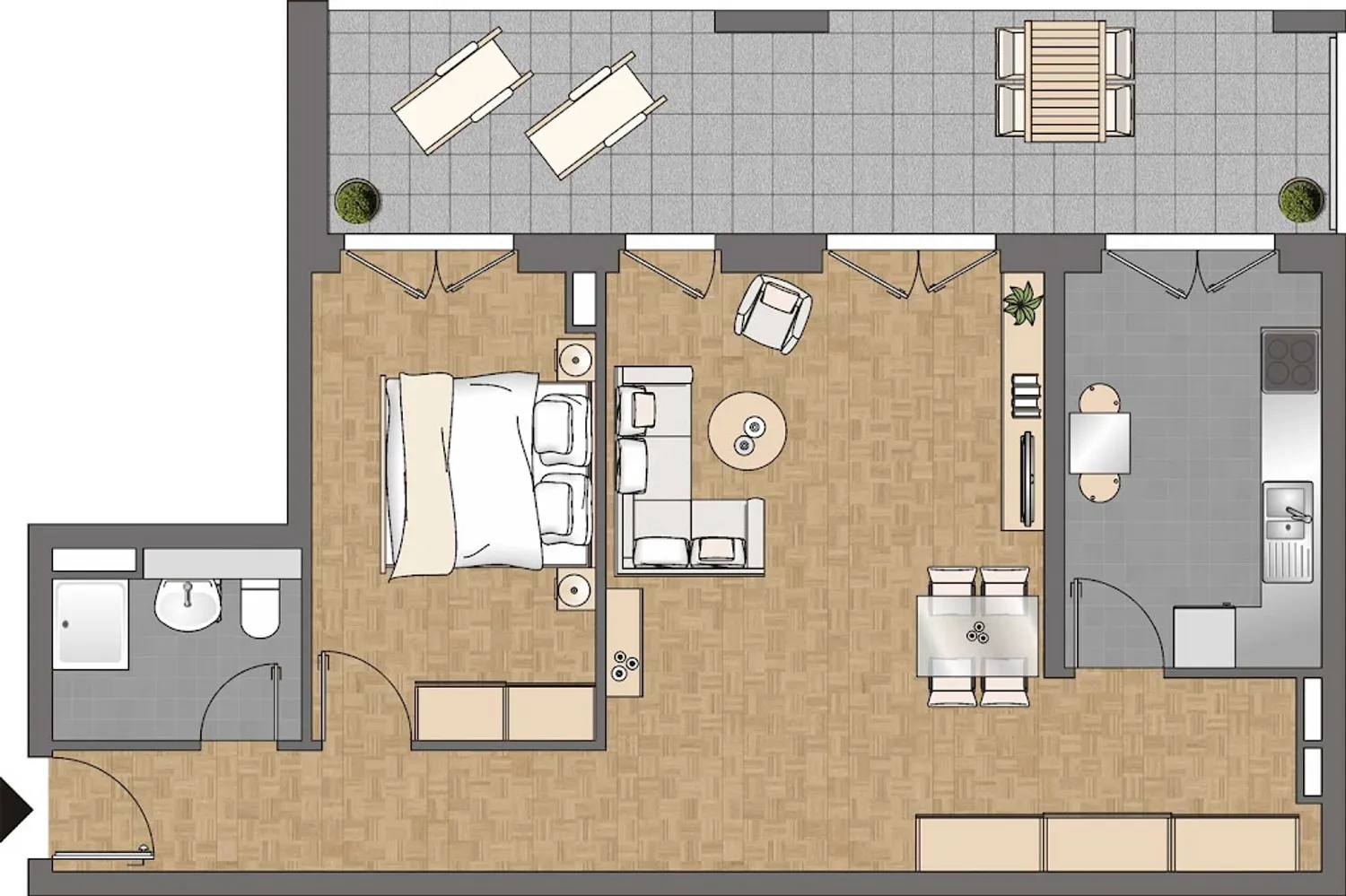 2 Zimmer Wohnung mit 72 m² in Frankfurt am Main – Bild 3