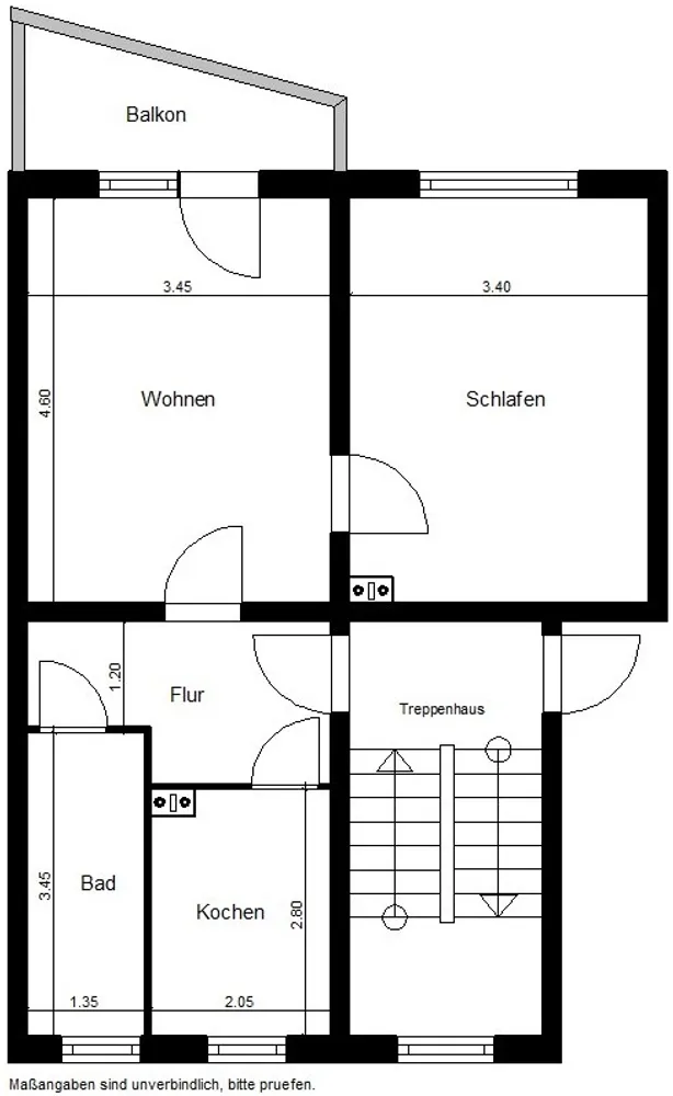 2 Zimmer Wohnung mit 50 m² in Nordhausen – Bild 4