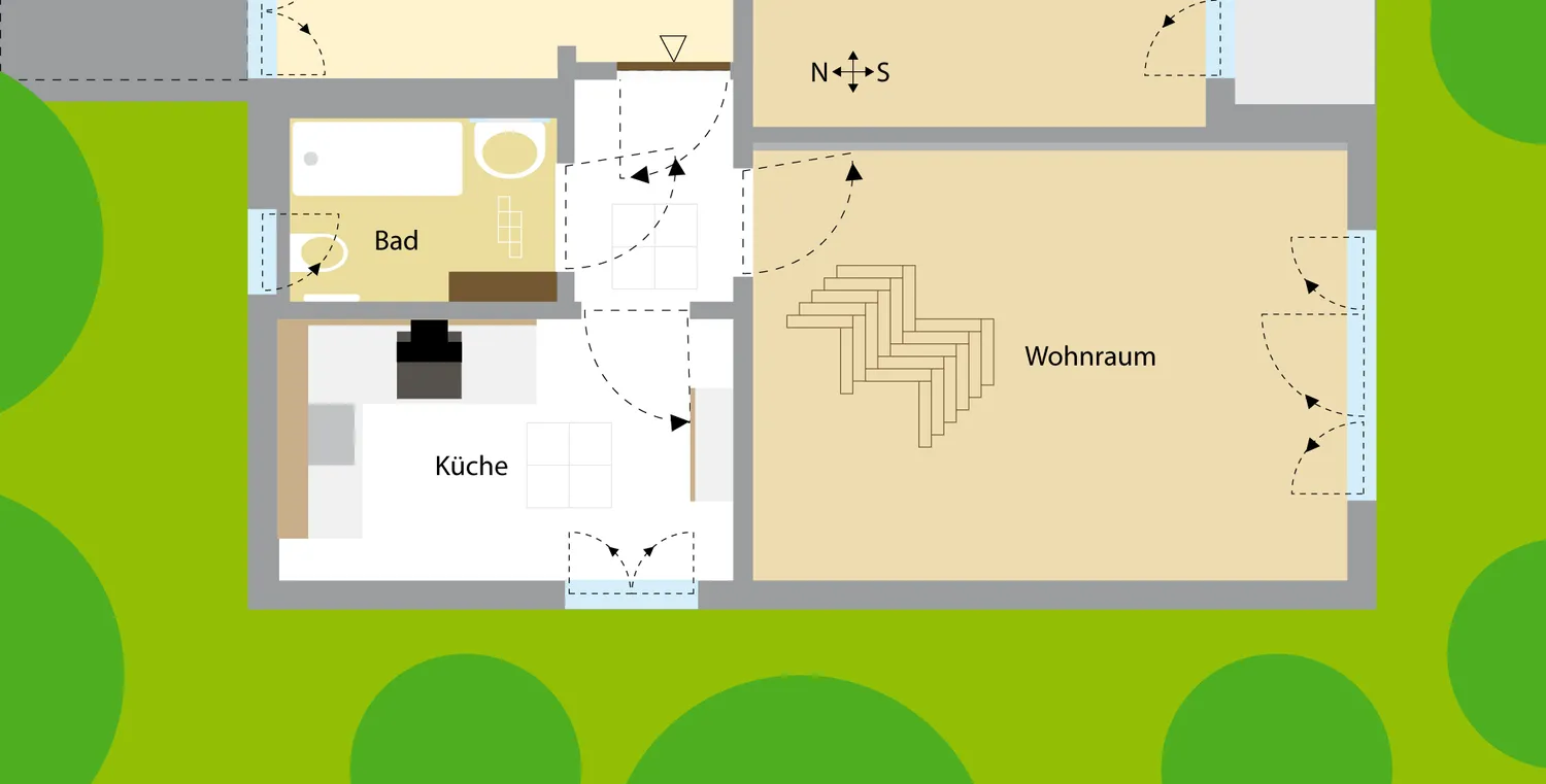 1 Zimmer Wohnung mit 36 m² in München – Bild 8