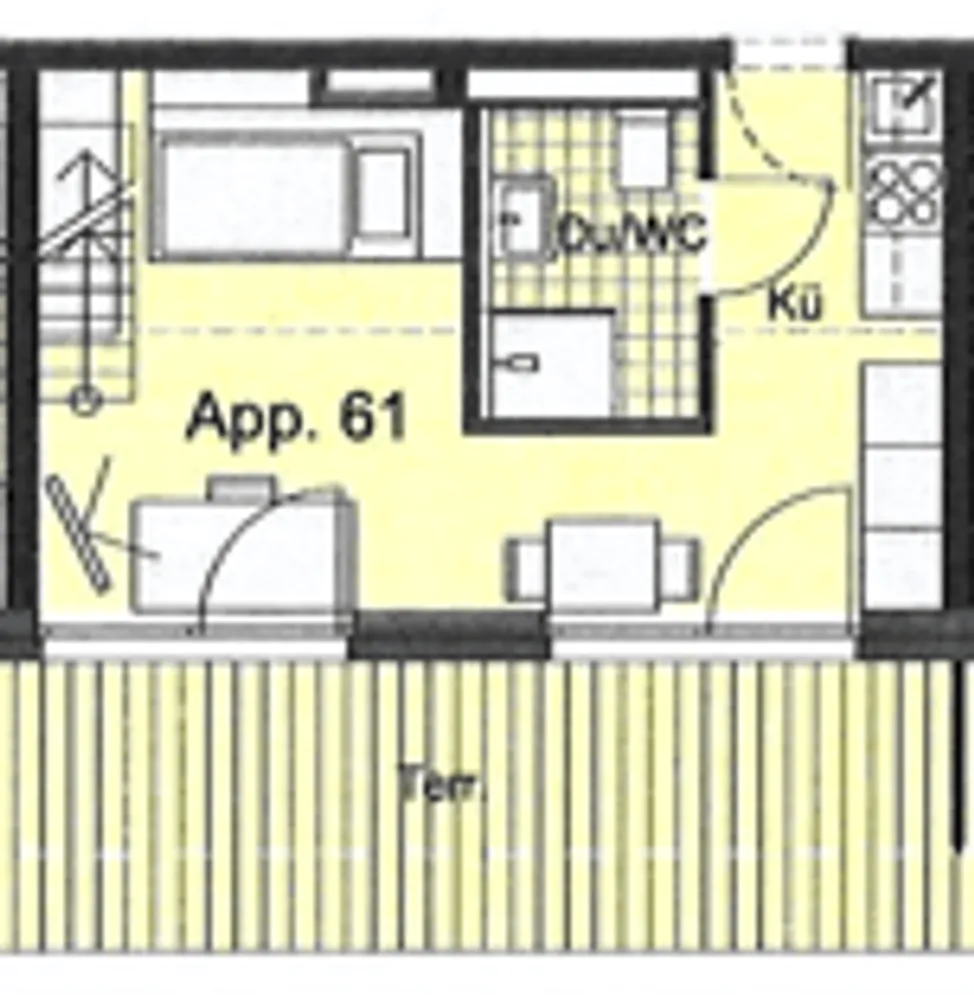 2 Zimmer Wohnung mit 34 m² in Stuttgart – Bild 7