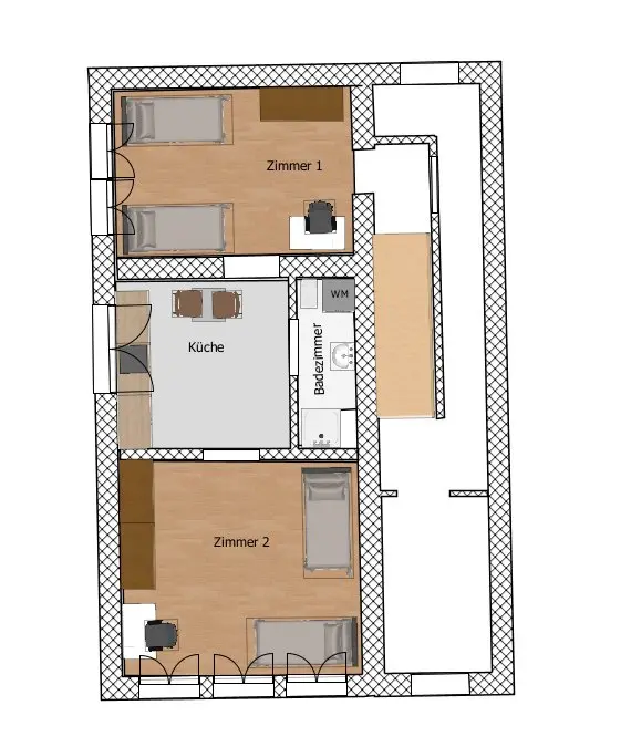 WG-Zimmer mit 56 m² in Deggendorf – Bild 5