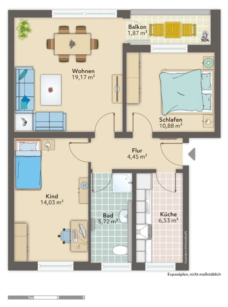 3 Zimmer Wohnung mit 63 m² in Bremen – Bild 8
