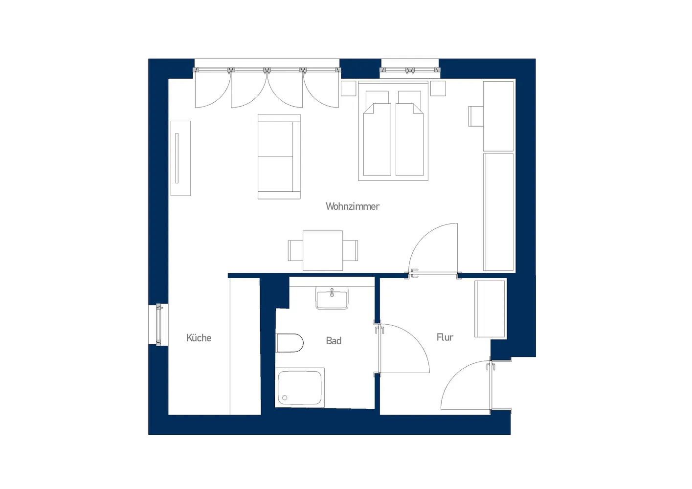 1 Zimmer Wohnung mit 45 m² in Berlin – Bild 4