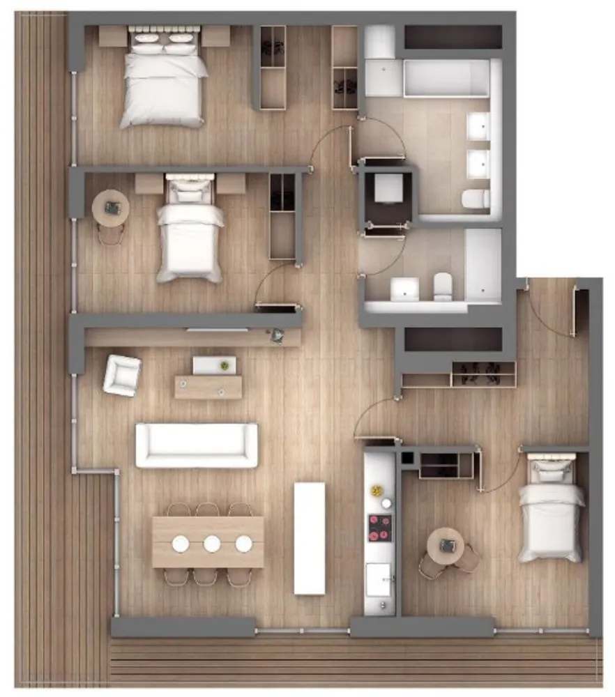 4 Zimmer Wohnung mit 125 m² in Düsseldorf – Bild 3