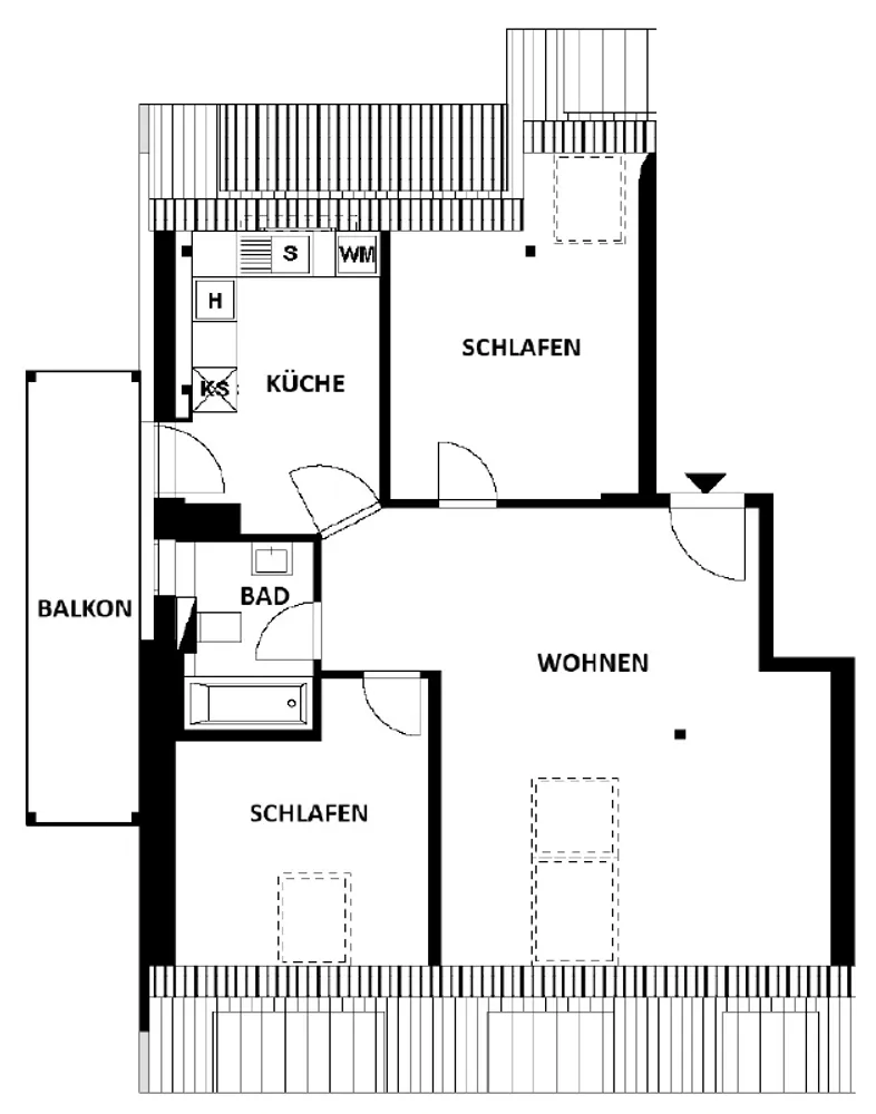 3 room apartment with 69 m² in Dresden – Photo 2