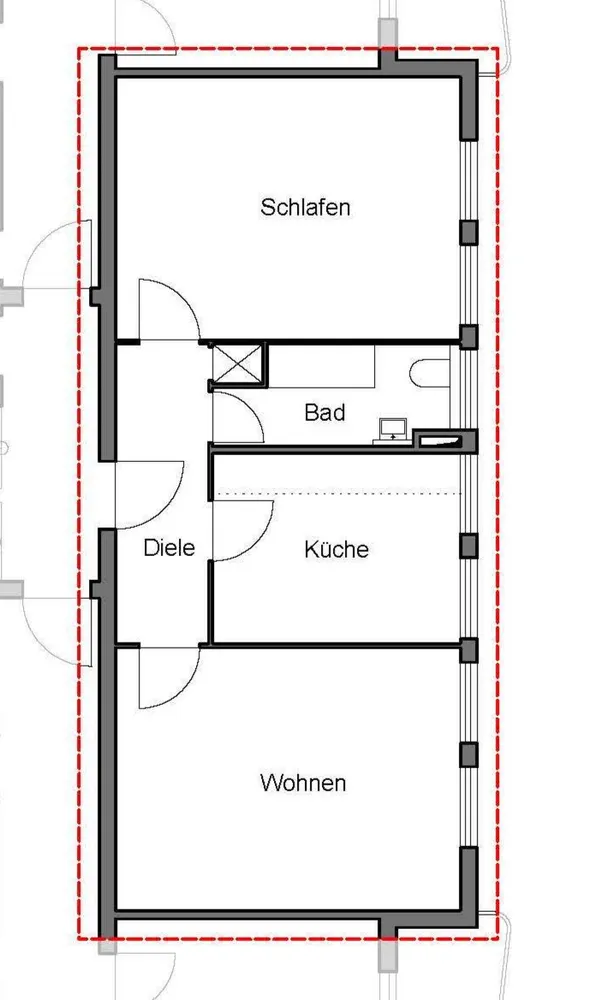2 Zimmer Wohnung mit 60 m² in München – Bild 3