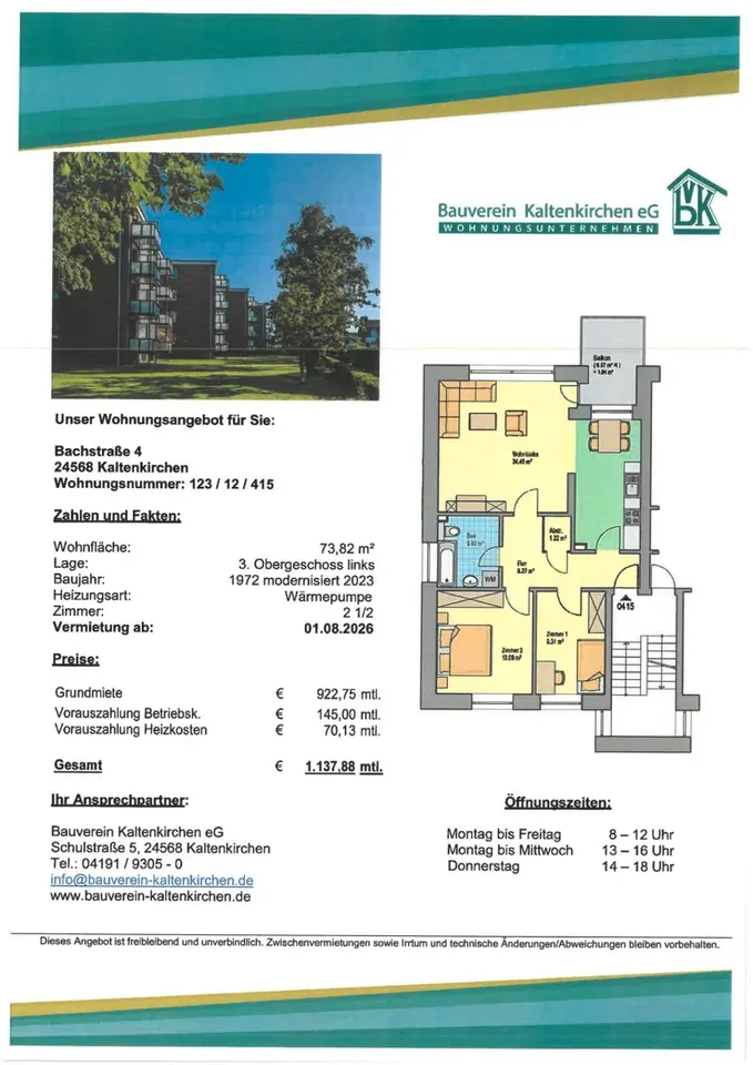 3 Zimmer Wohnung mit 79 m² in Neumünster – Bild 4