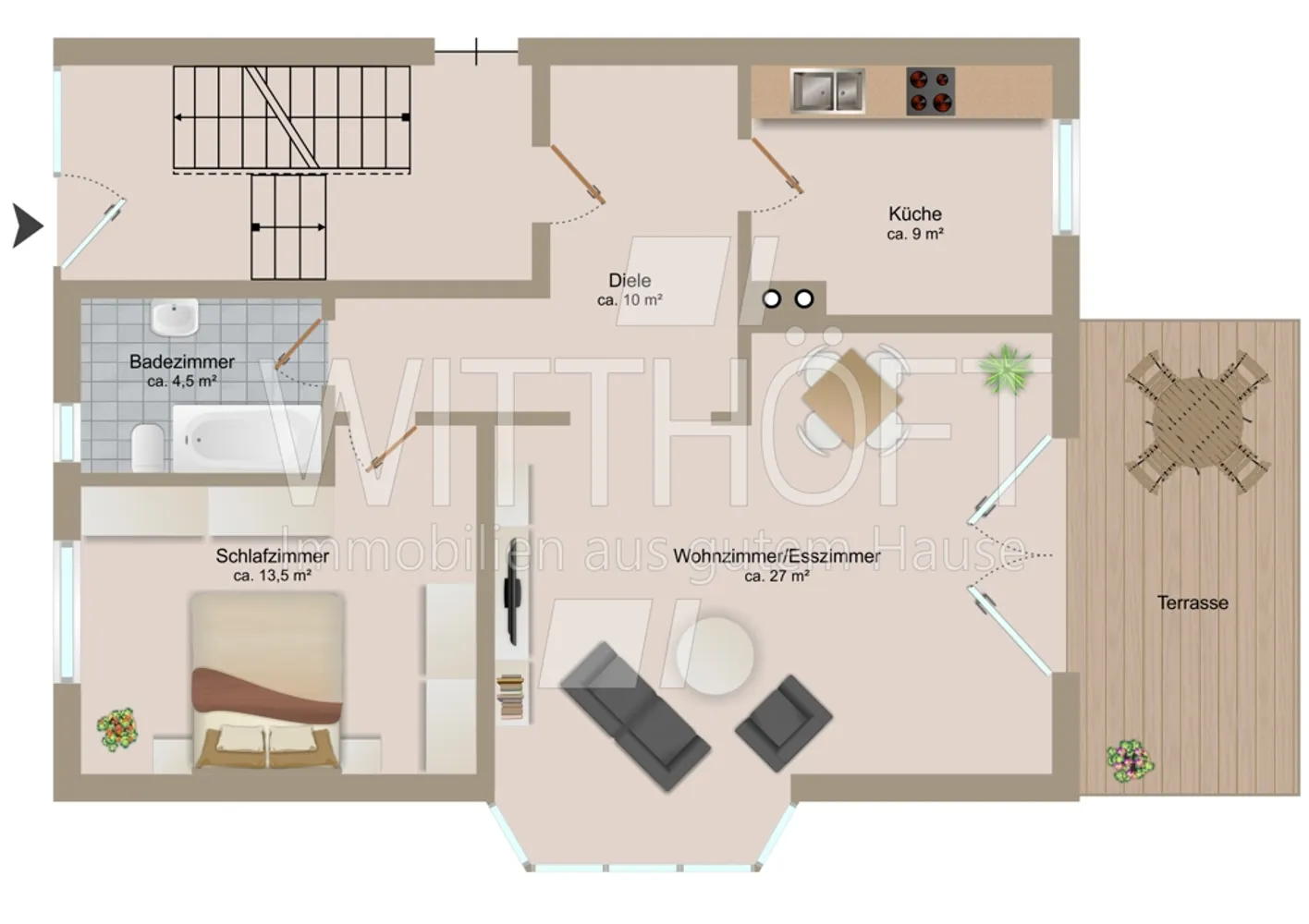 2 Zimmer Wohnung mit 67 m² in Hamburg – Bild 5