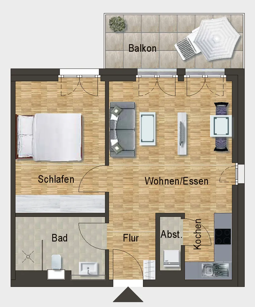 2 Zimmer Wohnung mit 49 m² in Bad Kreuznach – Bild 8
