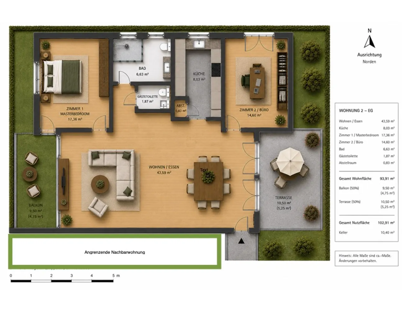 3 Zimmer Wohnung mit 103 m² in Mainz – Bild 3