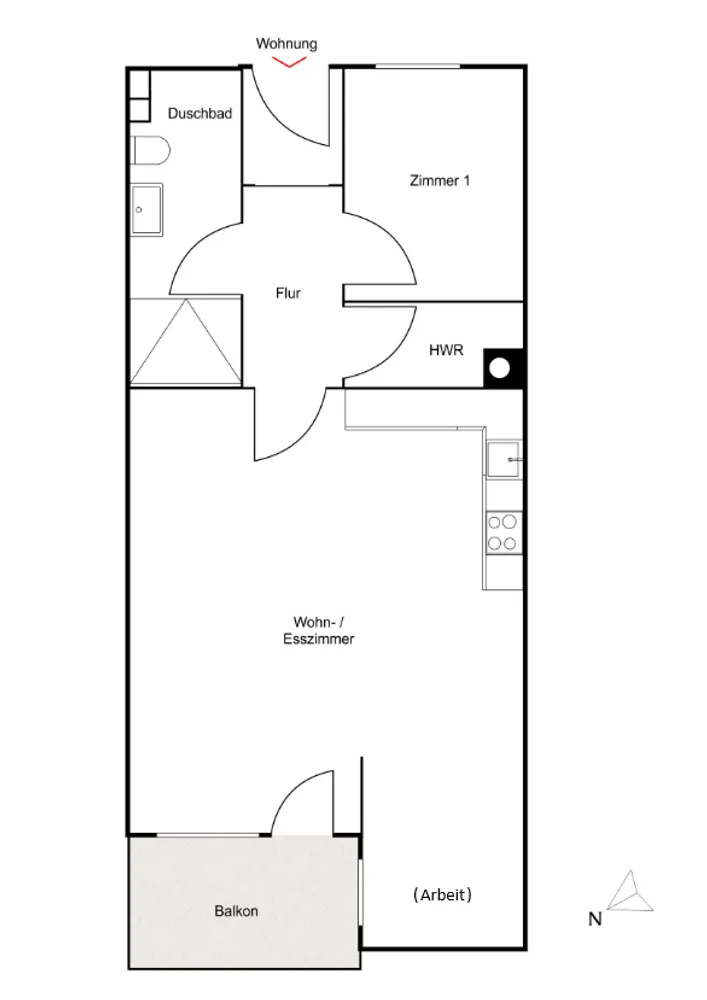 2 Zimmer Wohnung mit 43 m² in Hamburg – Bild 7