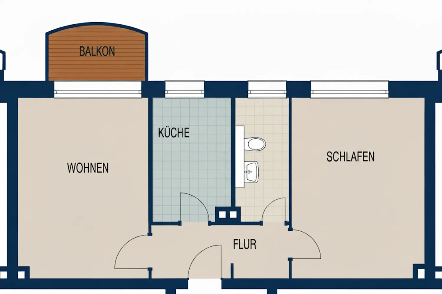 2 Zimmer Wohnung mit 46 m² in Frankfurt am Main – Bild 9