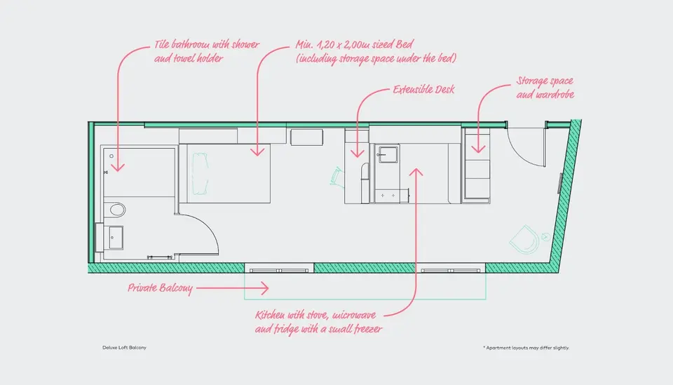 2 room apartment with 35 m² in Berlin – Photo 10