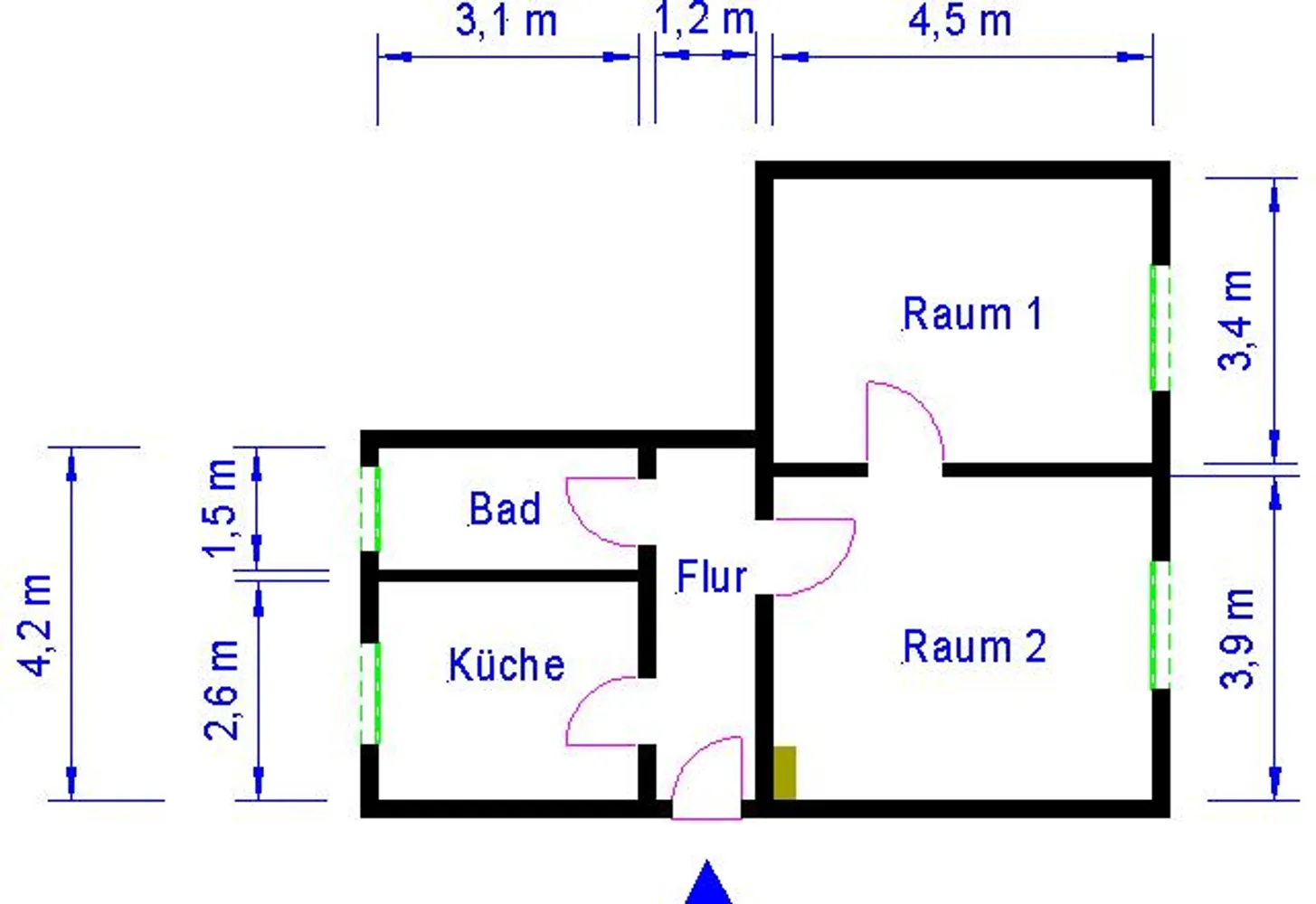 2 room apartment with 49 m² in Magdeburg – Photo 2