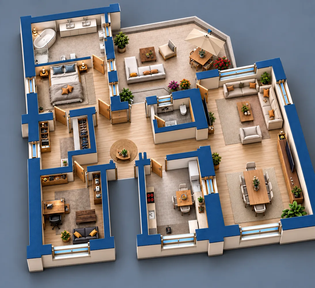 4 Zimmer Wohnung mit 144 m² in Bochum – Bild 1