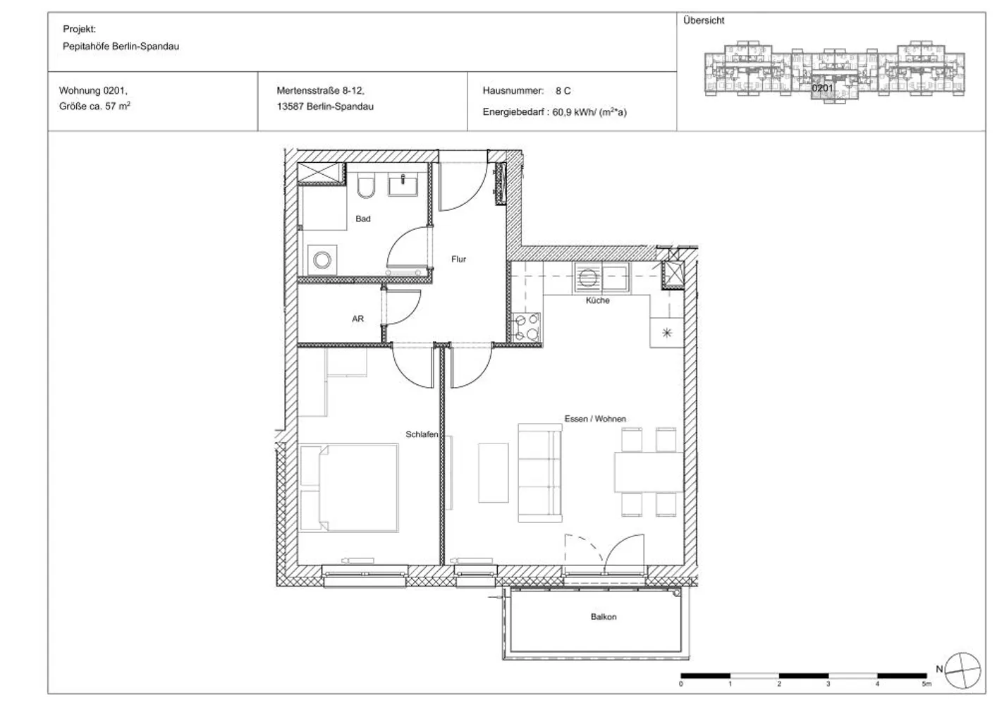 2 Zimmer Wohnung mit 57 m² in Berlin – Bild 3
