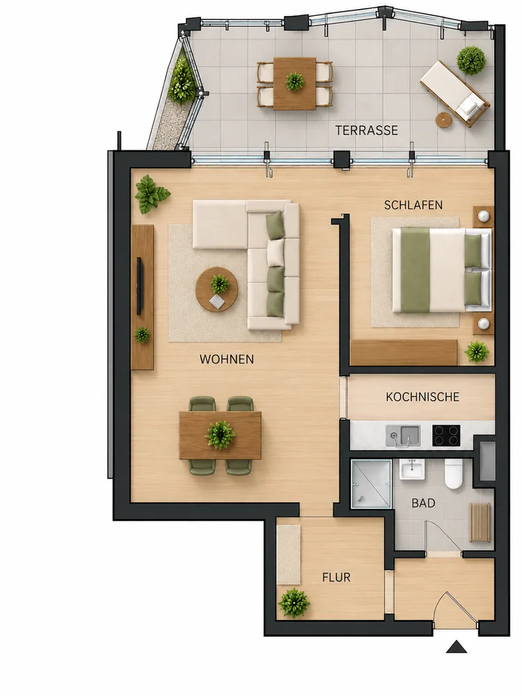 2 Zimmer Wohnung mit 63 m² in Düsseldorf – Bild 8