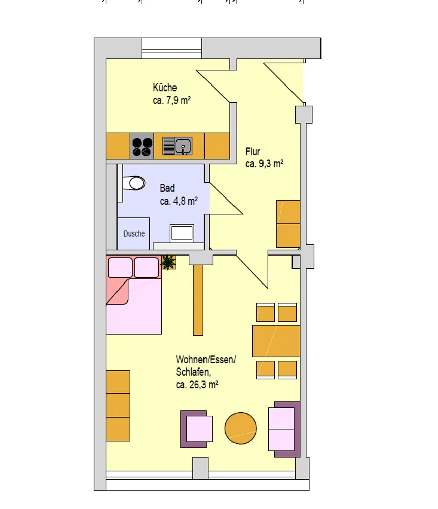 1 Zimmer Wohnung mit 48 m² in Aachen – Bild 10
