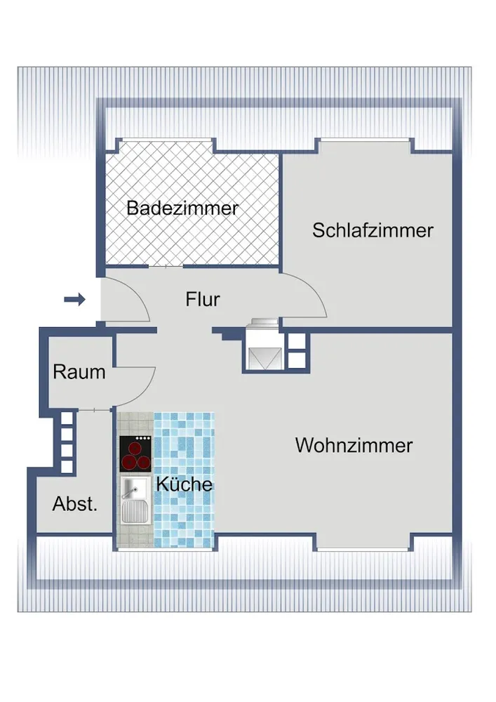 2 room apartment with 53 m² in Frankfurt am Main – Photo 4