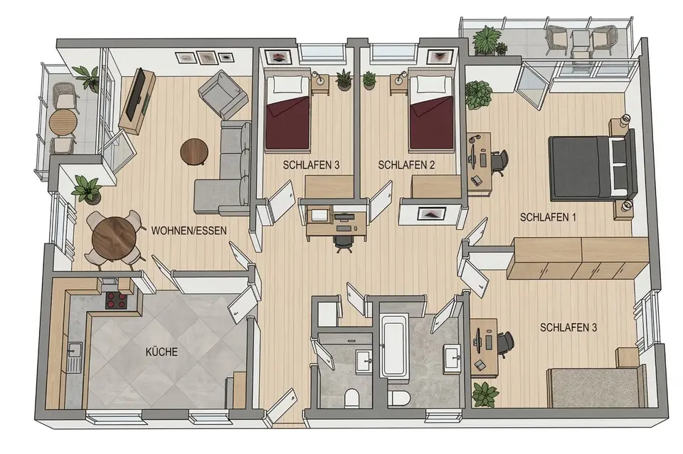 5 Zimmer Wohnung mit 107 m² in Walsrode – Bild 5