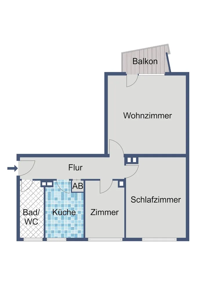 3 Zimmer Wohnung mit 62 m² in Frankfurt am Main – Bild 3