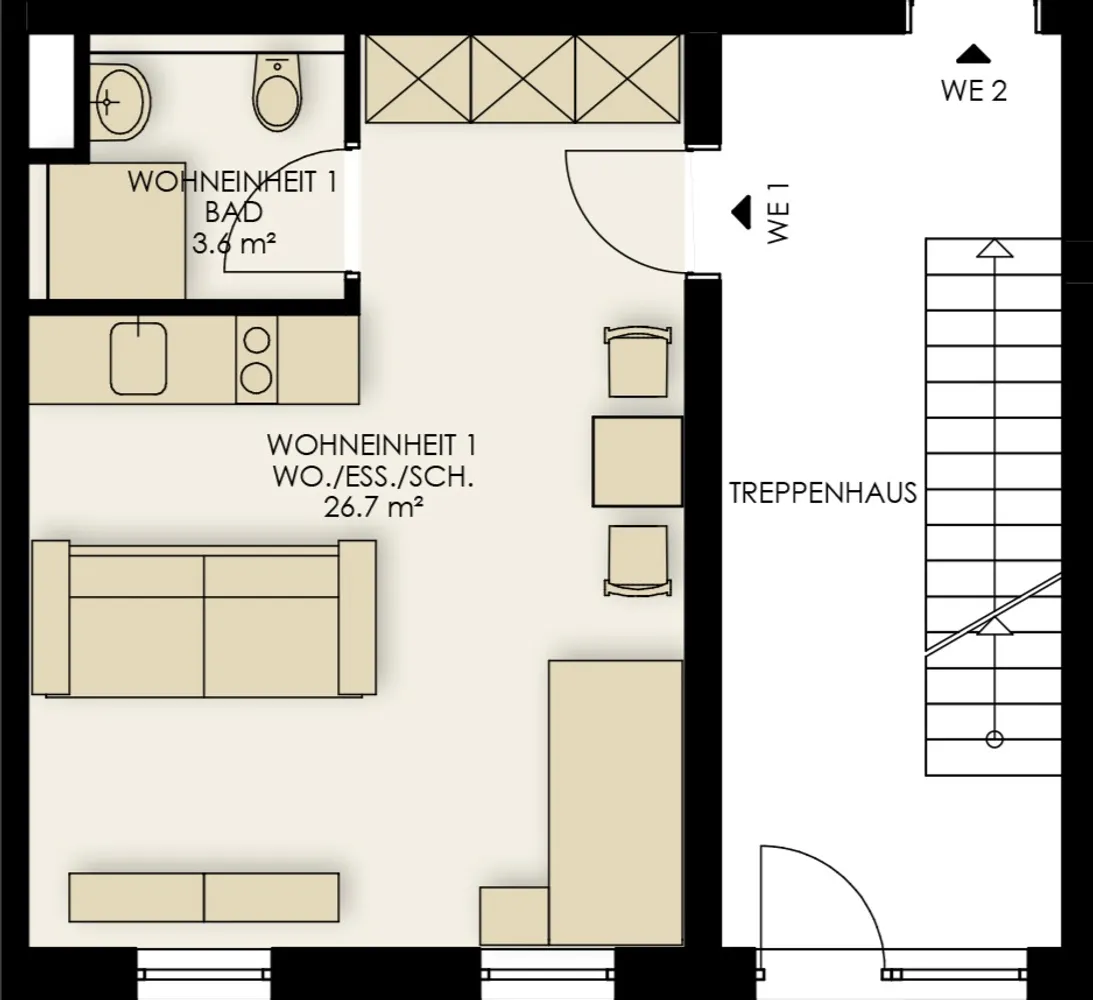 1 Zimmer Wohnung mit 30 m² in Köln – Bild 4