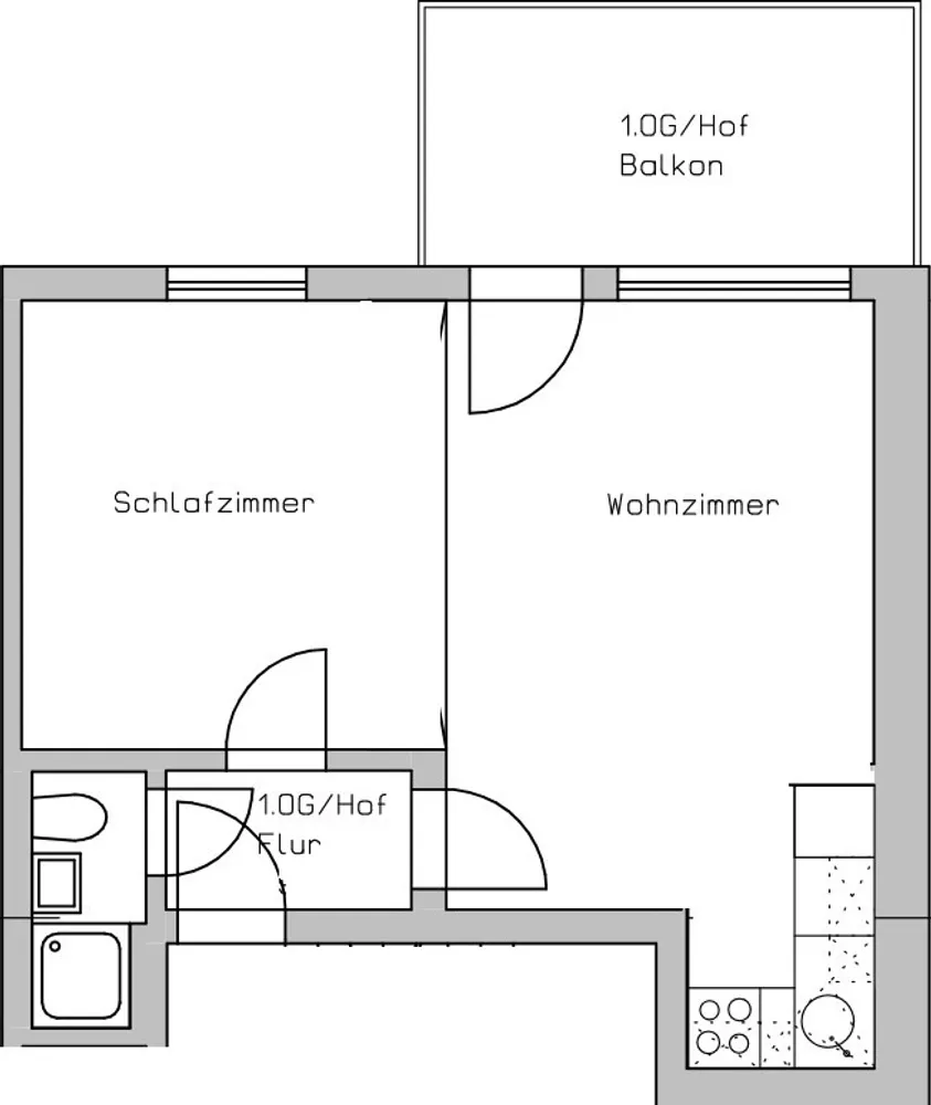 2 room apartment with 35 m² in Munich – Photo 8