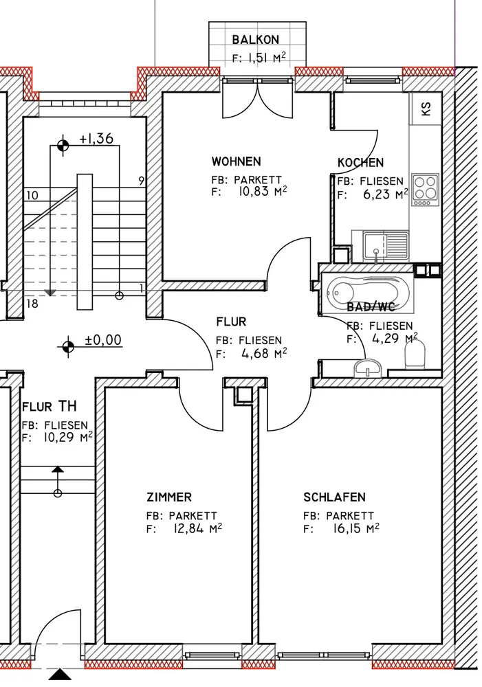 3 Zimmer Wohnung mit 58 m² in Mannheim – Bild 10