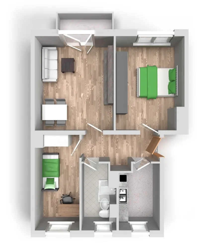 3 Zimmer Wohnung mit 59 m² in Halle (Saale) – Bild 5
