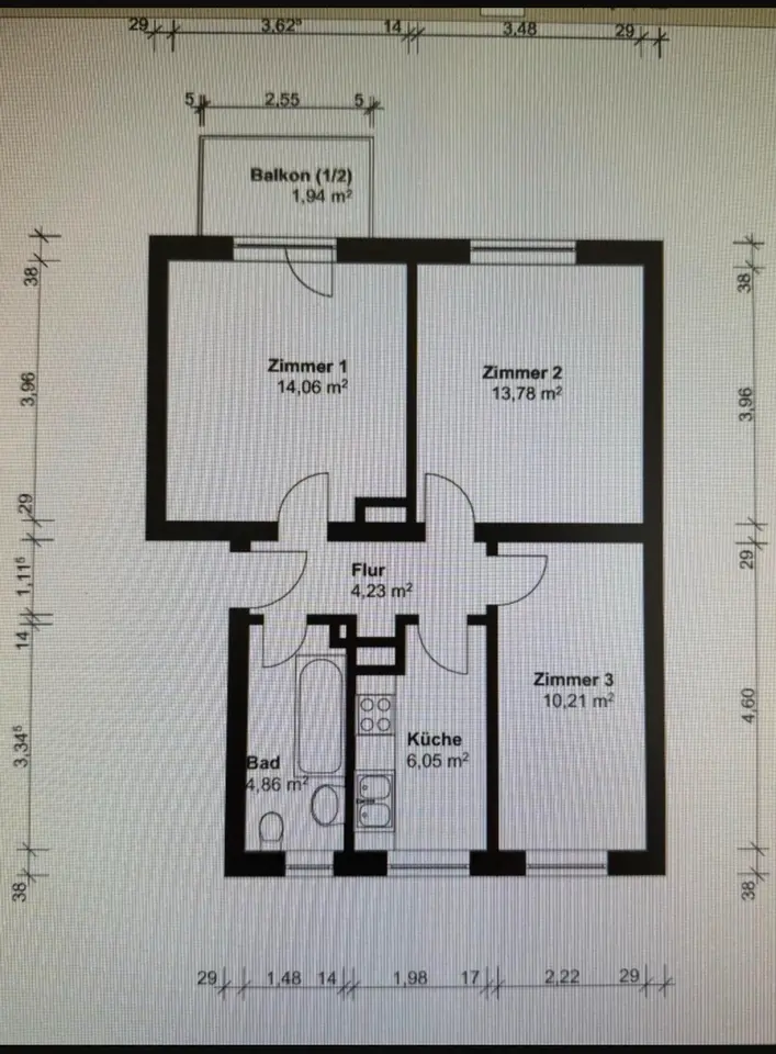 3 room apartment with 58 m² in Passau – Photo 7