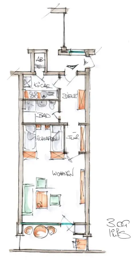 2 Zimmer Wohnung mit 55 m² in Oldenburg – Bild 5