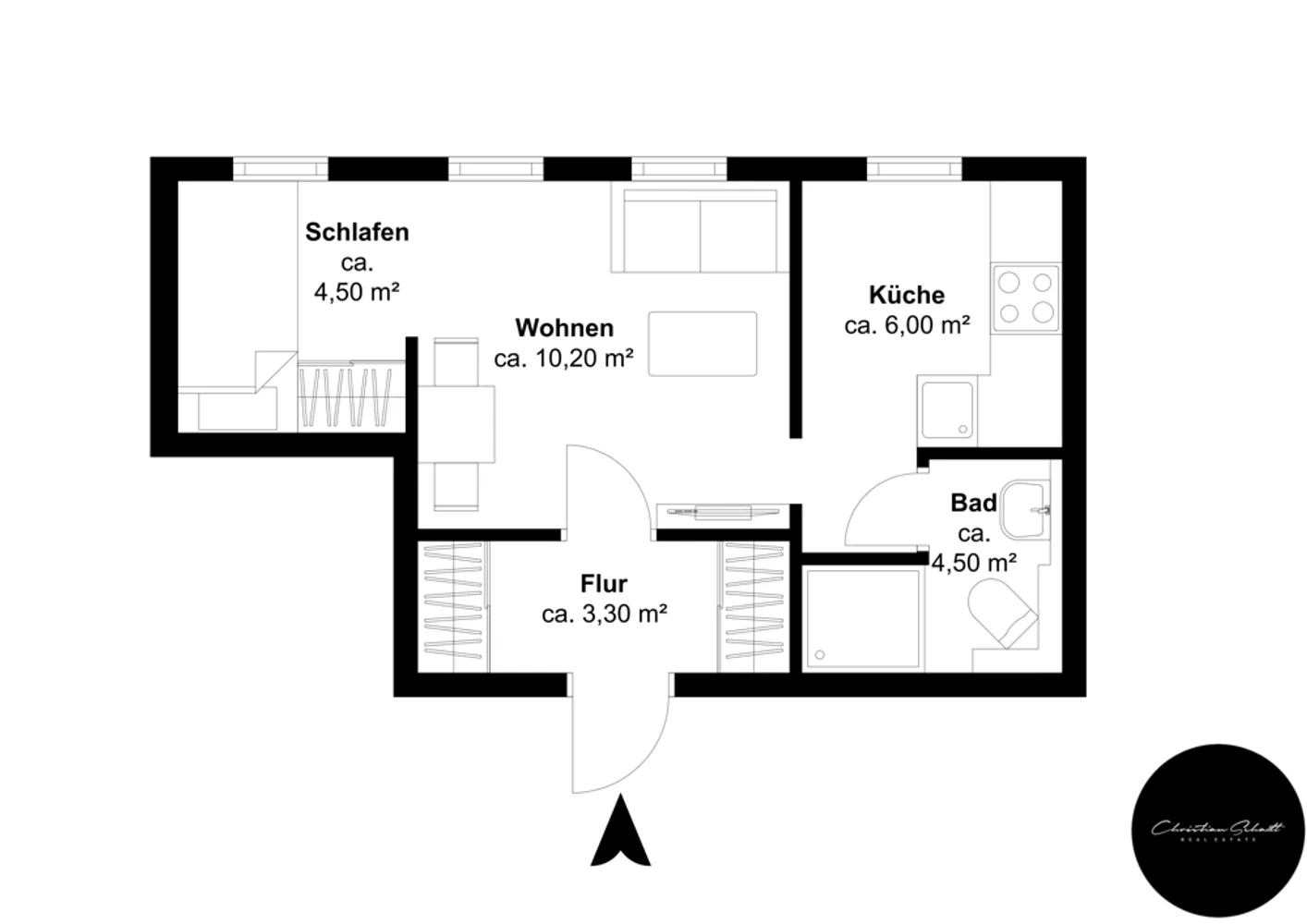 1 Zimmer Wohnung mit 29 m² in Leipzig – Bild 12