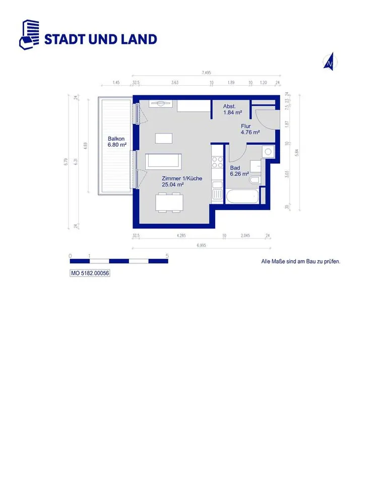 1 Zimmer Wohnung mit 42 m² in Berlin – Bild 7