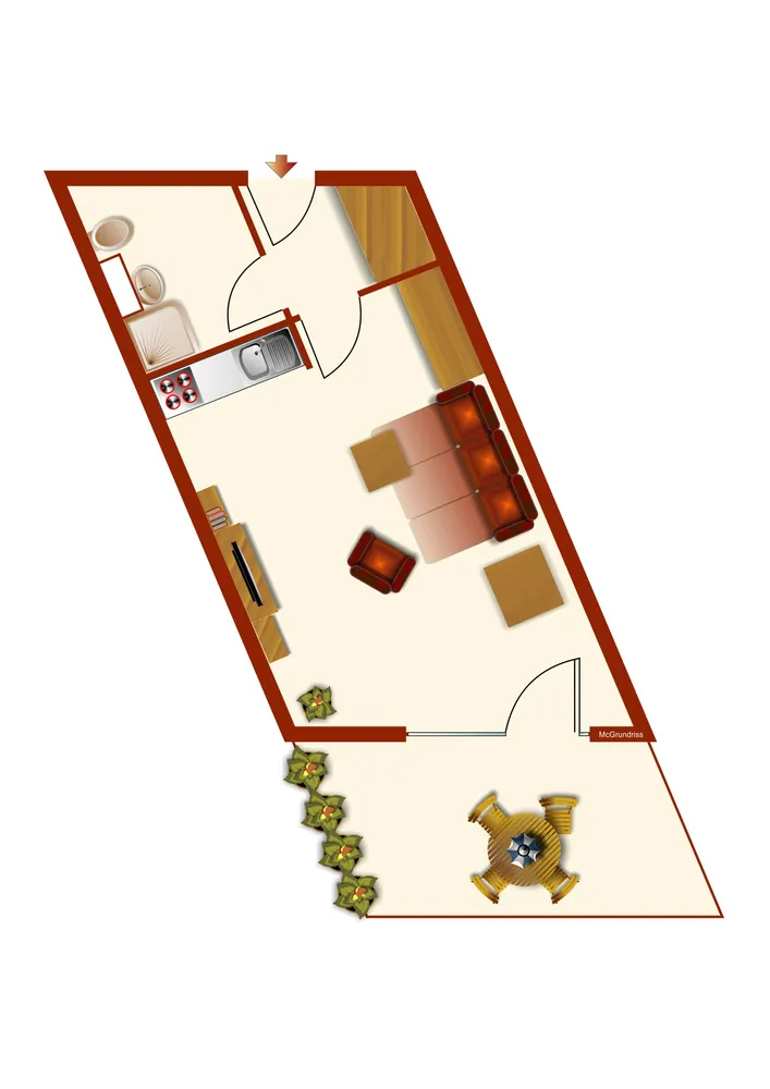 1 Zimmer Wohnung mit 33 m² in Karlsruhe – Bild 8
