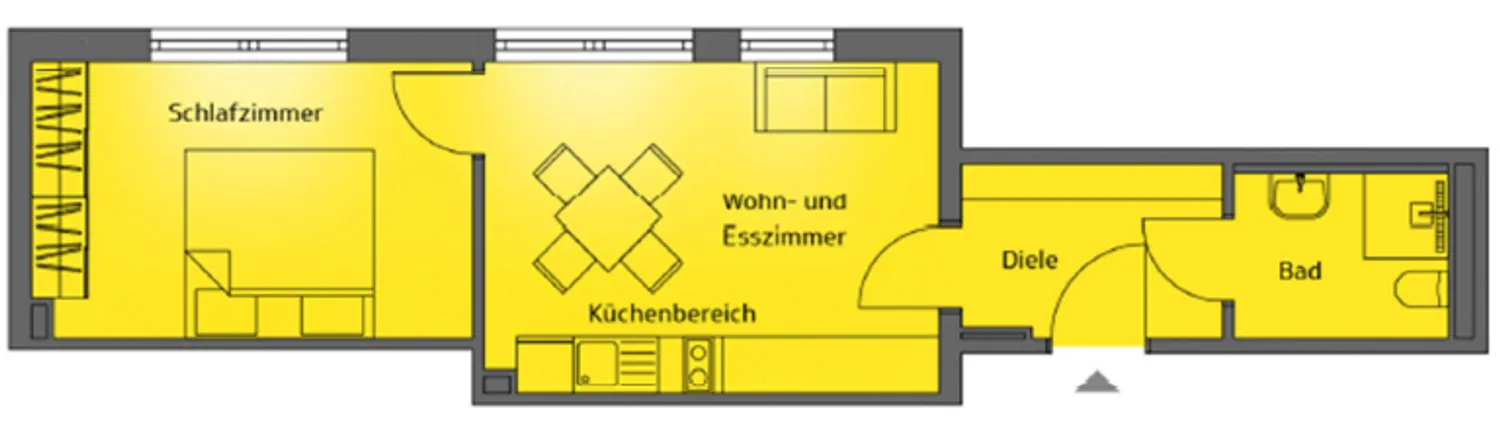 2 Zimmer Wohnung mit 40 m² in Berlin – Bild 4