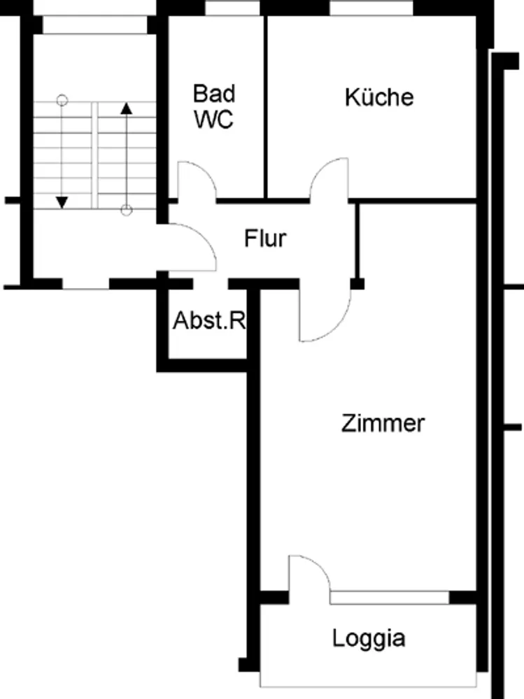 1 Zimmer Wohnung mit 49 m² in Wuppertal – Bild 2