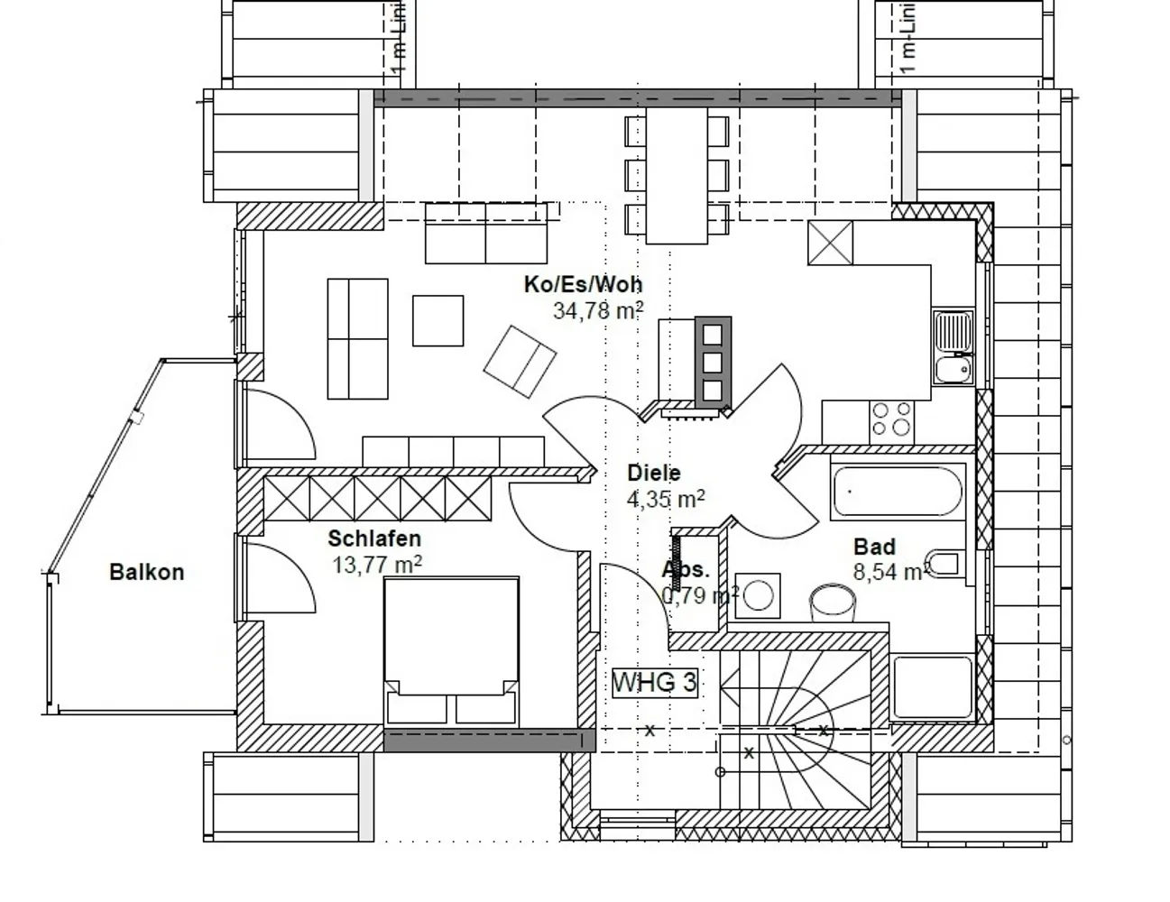 2 room apartment with 70 m² in Ingolstadt – Photo 11