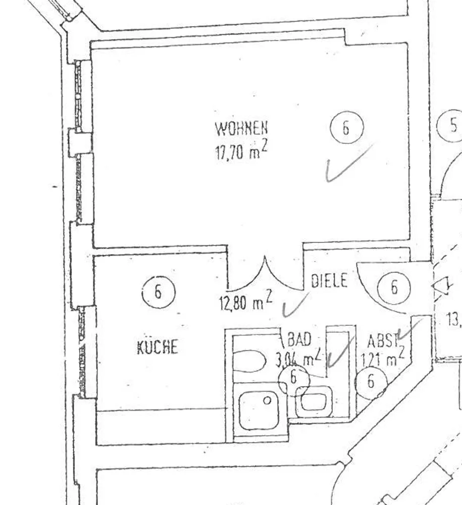 1 Zimmer Wohnung mit 35 m² in Magdeburg – Bild 3