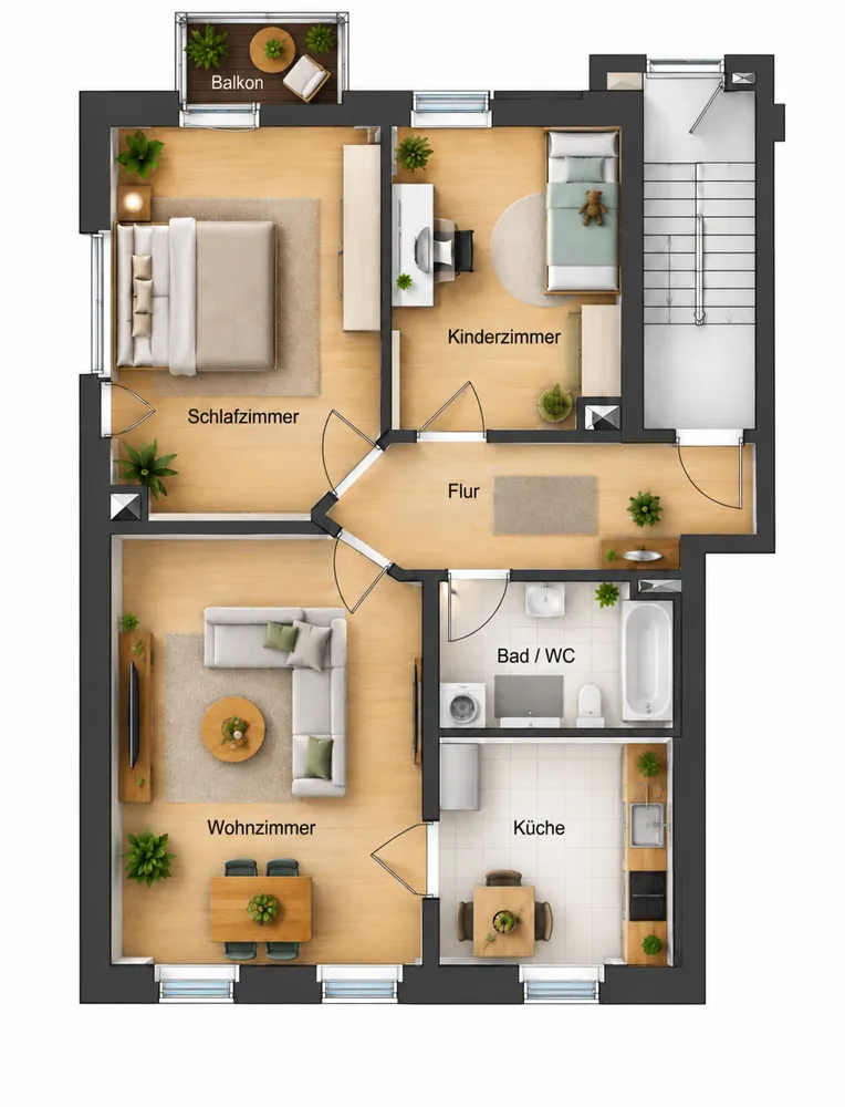 3 Zimmer Wohnung mit 66 m² in Leipzig – Bild 8