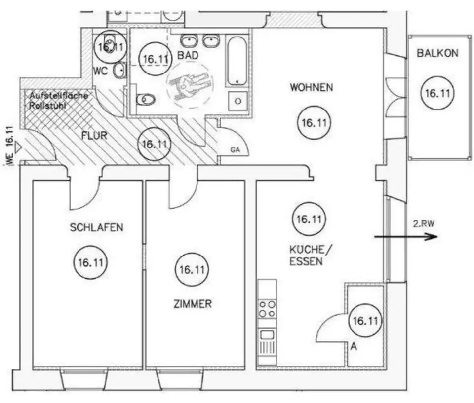 3 Zimmer Wohnung mit 112 m² in Oldenburg – Bild 9