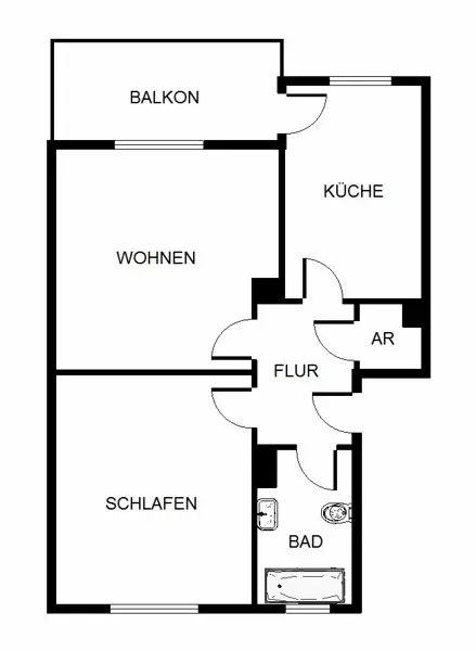 2 Zimmer Wohnung mit 55 m² in Bochum – Bild 3
