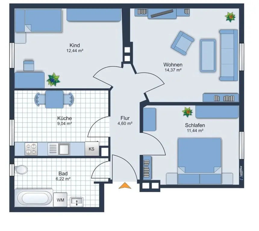 WG-Zimmer mit 13 m² in Augsburg – Bild 8