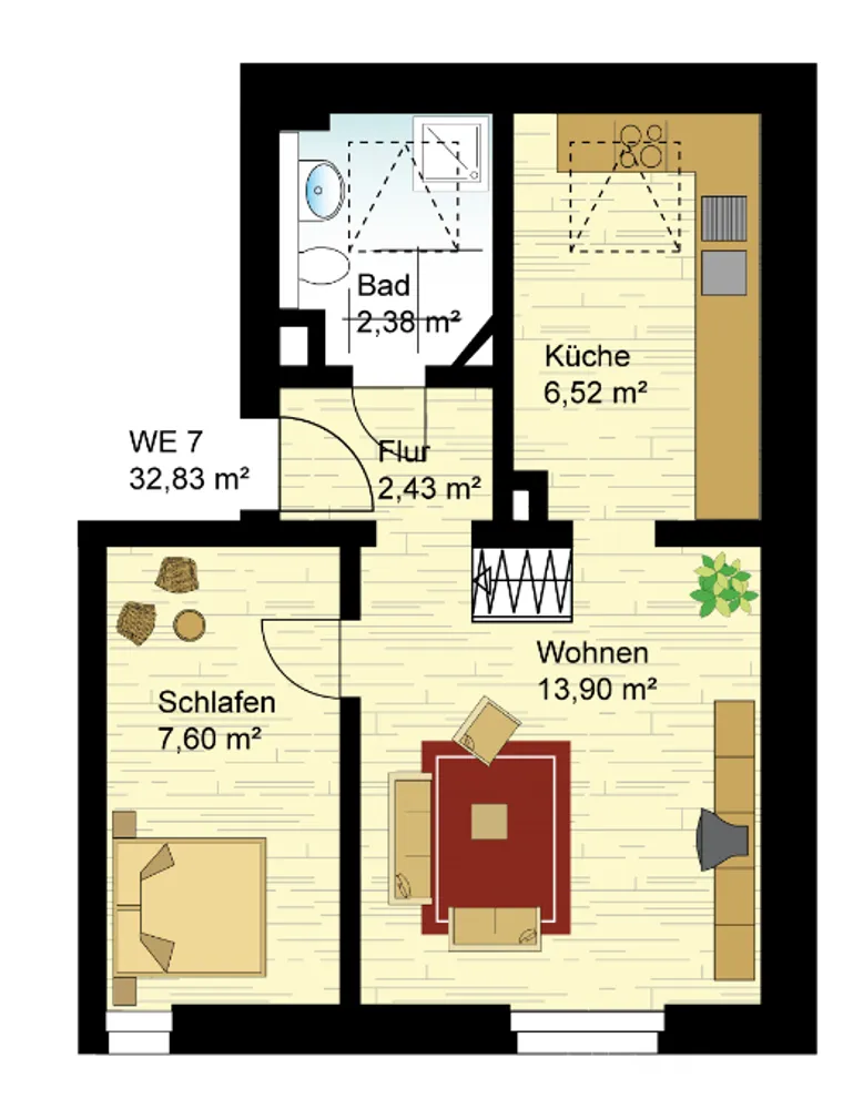 2 Zimmer Wohnung mit 33 m² in Leipzig – Bild 5