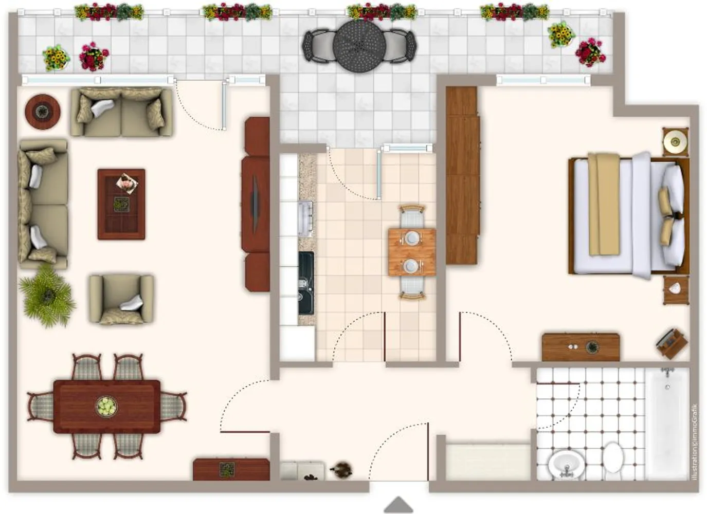 2 Zimmer Wohnung mit 64 m² in Mönchengladbach – Bild 3