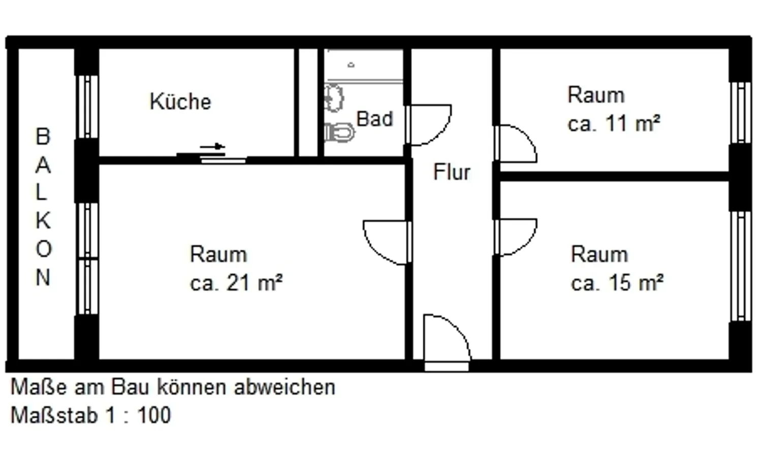 3 Zimmer Wohnung mit 69 m² in Halle (Saale) – Bild 12