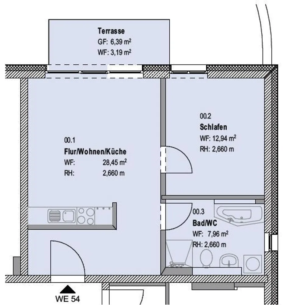 2 Zimmer Wohnung mit 47 m² in Dresden – Bild 6