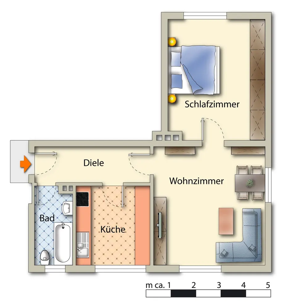 3 Zimmer Wohnung mit 59 m² in Gelsenkirchen – Bild 8